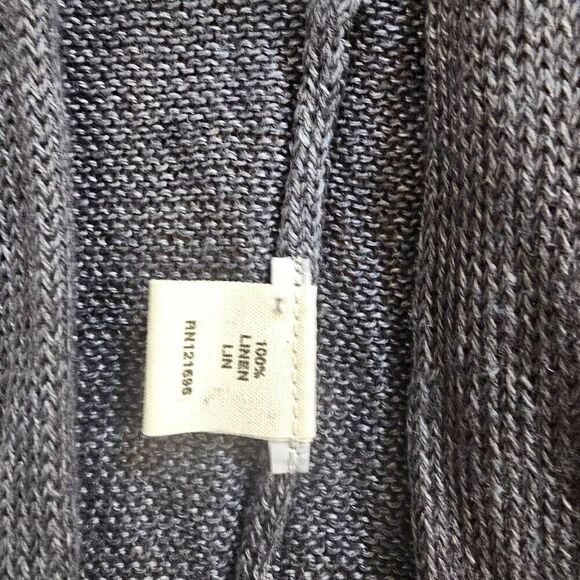 DemyLee Linen Knit Cardigan Gray Size XS Long Cardigan - Picture 8 of 10